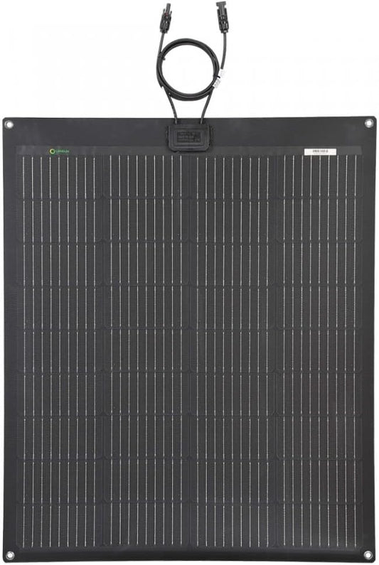 100W 12V ETFE Flexible Solar Panel, 33.5x28in, PERC 9BB 23.5%+ Efficiency Mono Solar Cells, for Campers, RVs, Boats, Tent