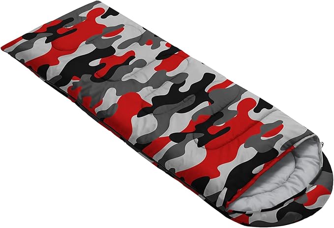 Sleeping Bags for Adults and Kids Backpacking Camping Sleeping Bags for Girls and Boys Lightweight Waterproof Cold/Warm Sleeping Bag for All Season