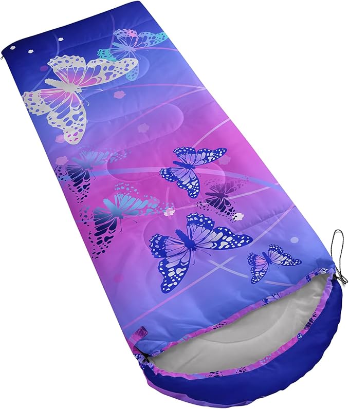 QOOMO Camping Sleeping Bags,3 Season Warm & Cool Weather,Lightweight,Waterproof Sleeping Bags for Adults & Kids,Traveling,and Outdoors,Camping Gear Equipment