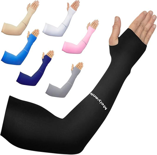 Arm Sleeves for Men Women Work 1 Pair UV Sun Protection UPF Long Sleeves Tattoo Cover Up Sleeves to Cover Arm Sleeves Cooling