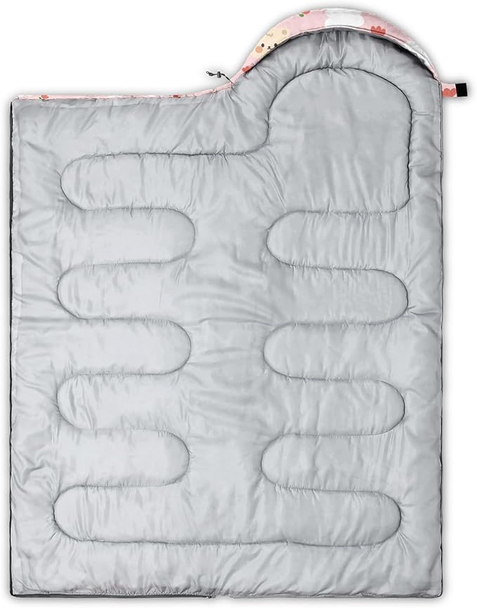 Galaxy Wolf Camping Sleeping Bags Warm & Cool Weather Waterproof Backpacking Blue Purple Starry Sky Sleeping Bag All Seasons Camping, for Adult Kids Boy Girls Camping Gear Equipment, Traveling