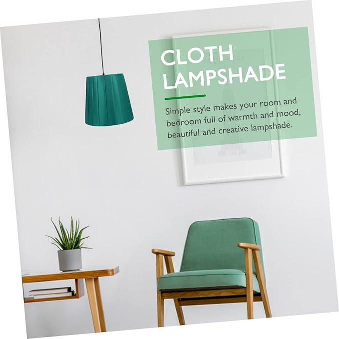 1pc Stylish Cloth Lampshade for Ceiling Table and Floor Lamps Clip Design Easy Installation Decorative Accessory
