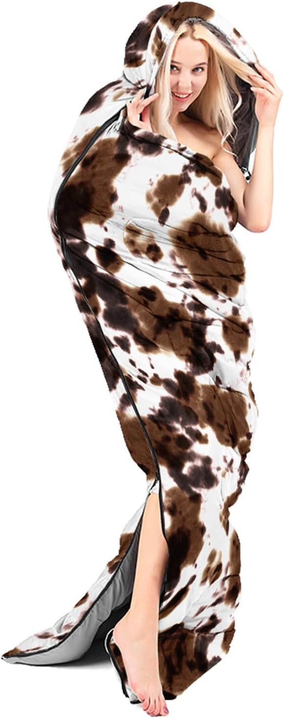 Sleeping Bags for Adults and Kids Backpacking Camping Sleeping Bags for Girls and Boys Lightweight Waterproof Cold/Warm Sleeping Bag for Season Camping Essentials Outdoor Travel with Compression Bags