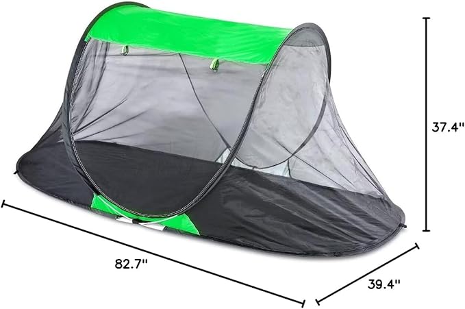 1 Person Pop-up Mosquito Tent for Camping - Breathable & Fine Mesh Camping Bug Screen Net with Carry Bag, Instant Portable Screen Tent for Teenagers/Adults