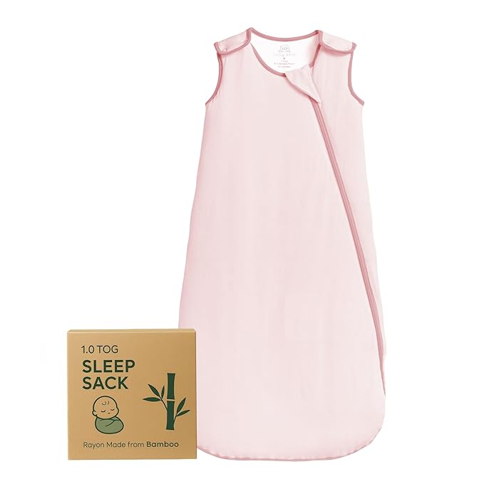 Rayon Made from Bamboo Sleep Sack 1.0 TOG 18-36 Months Unisex Baby Sleeping Bag with 2-Way Zipper Breathable Wearable Blanket Baby