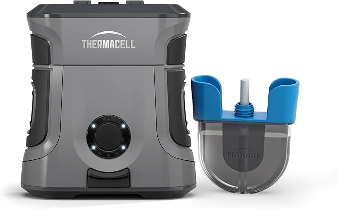 Thermacell Mosquito Repellent Rechargeable Adventure EX-Series EX90; Patio Shield with 9-Hour Battery, Includes 12-Hour Refill, Rubber Armor & Carabiner; Scent Free Bug Spray Alternative