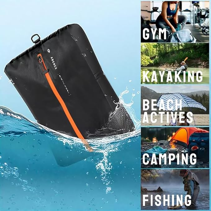 ABENCA Vacuum Storage Bags for Travel with Wireless Pump, Finder Tags, Compression Space Saver Bags, Reusable Vacuum Seal Packing Cube for Suitcases and Backpack.C