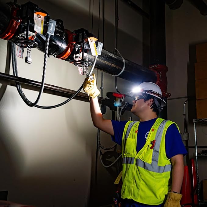 Klein Tools 56308 Rechargeable Headlamp with Strap, 575 Lumens, Wide-Beam LED, All-On or Direct Focus Modes, for Work and Outdoors