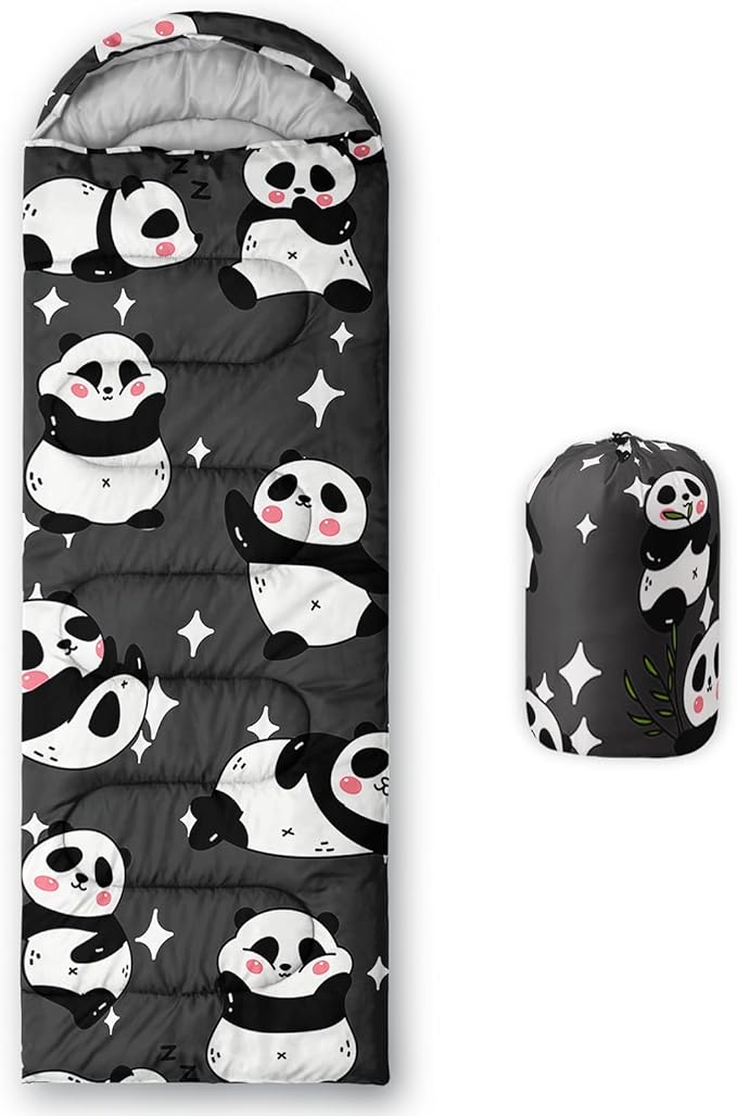 QOOMO Camping Sleeping Bags,3 Season Warm & Cool Weather,Lightweight,Waterproof Sleeping Bags for Adults & Kids,Traveling,and Outdoors,Camping Gear Equipment