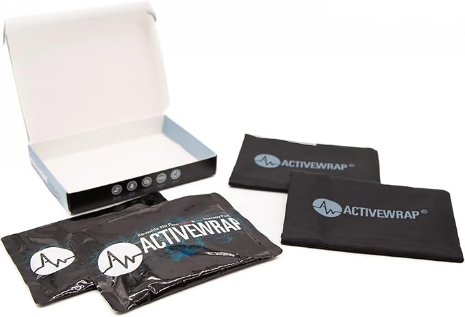 Ice Packs for Injuries Reusable, Hot Cold Packs for Pain Relief, First Aid & Injury Recovery. 2 individual pack covers included to use in ActiveWrap Foot,Wrist & Elbow Ice Wraps Small, 4.5x 6.5 inches