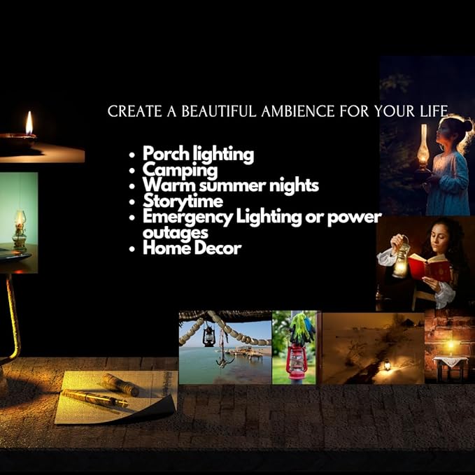 Light of Mine - Dietz #80 Blizzard Oil Lantern with 7/8" Replacement Wick Strips (Replacement Burner with Wick)