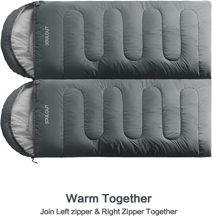 Sleeping Bag,3-4 Seasons Warm Cold Weather Lightweight, Portable, Waterproof Compression Sack Adults & Kids - Indoor & Outdoor Activities: Traveling, Camping, Backpacking, Hiking