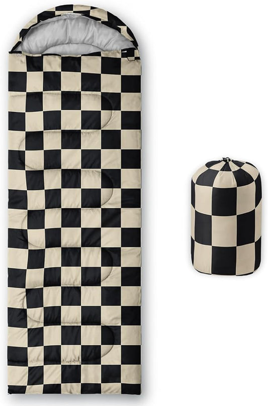 Sleeping Bags for Adults and Kids Backpacking Camping Sleeping Bags for Girls and Boys Lightweight Waterproof Cold/Warm Sleeping Bag for All Season