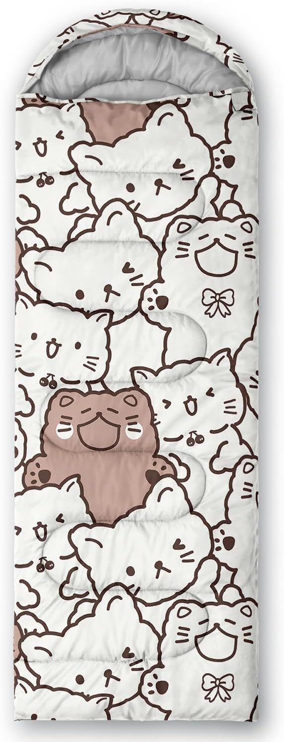 CVHOUSE Camping Sleeping Bags,3 Season Warm & Cool Weather,Lightweight,Waterproof Sleeping Bags for Adults & Kids,Traveling,and Outdoors,Camping Gear Equipment