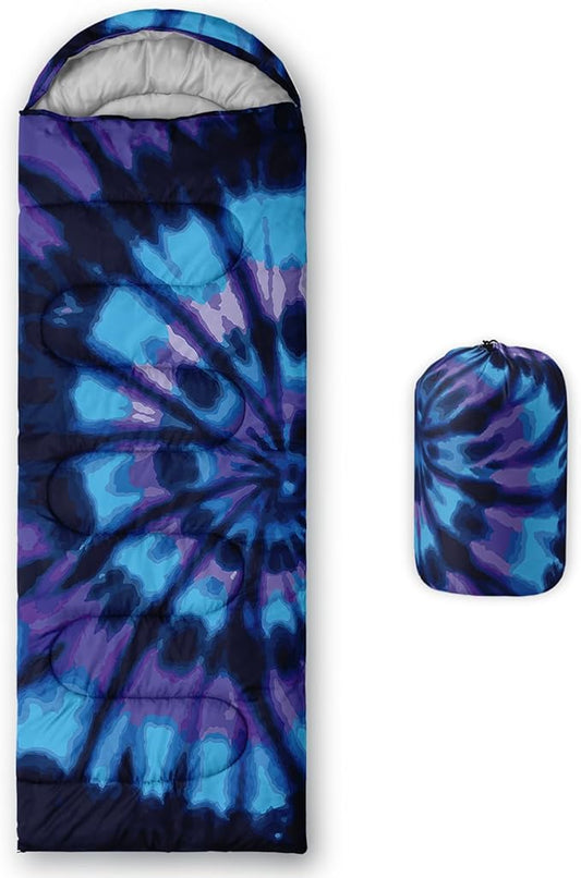 QOOMO Camping Sleeping Bags,3 Season Warm & Cool Weather,Lightweight,Waterproof Sleeping Bags for Adults & Kids,Traveling,and Outdoors,Camping Gear Equipment