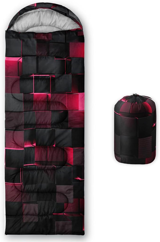 Sleeping Bags for Adults and Kids Backpacking Camping Sleeping Bags for Girls and Boys Lightweight Waterproof Cold/Warm Sleeping Bag for All Season