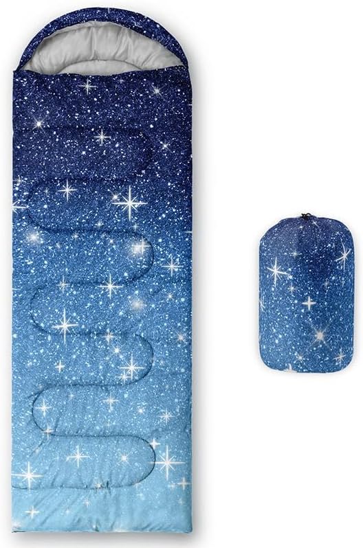 Kids Sleeping Bag for Boys Girls,3D Basketball Print-Lightweight Warm Portable Outdoor Indoor-Waterproof Cold Weather Resistant Sleeping Bag for Camping Hiking