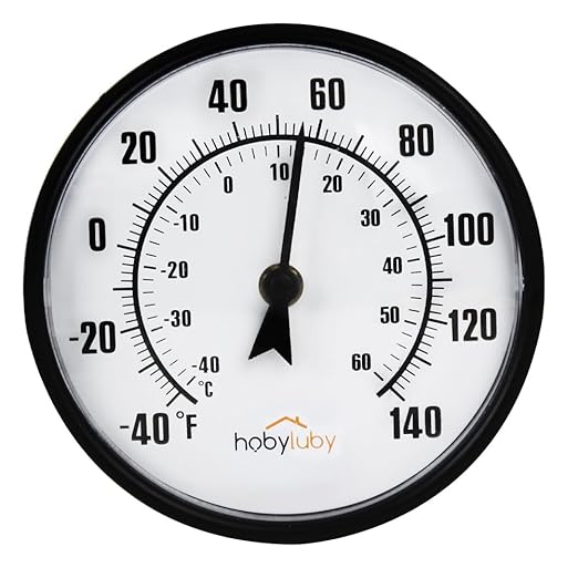 Indoor Outdoor Thermometer, 6.5'' Outdoor Wall Thermometer No Battery Needed, Waterproof Outdoor Thermometers for Patio, Garden, Home