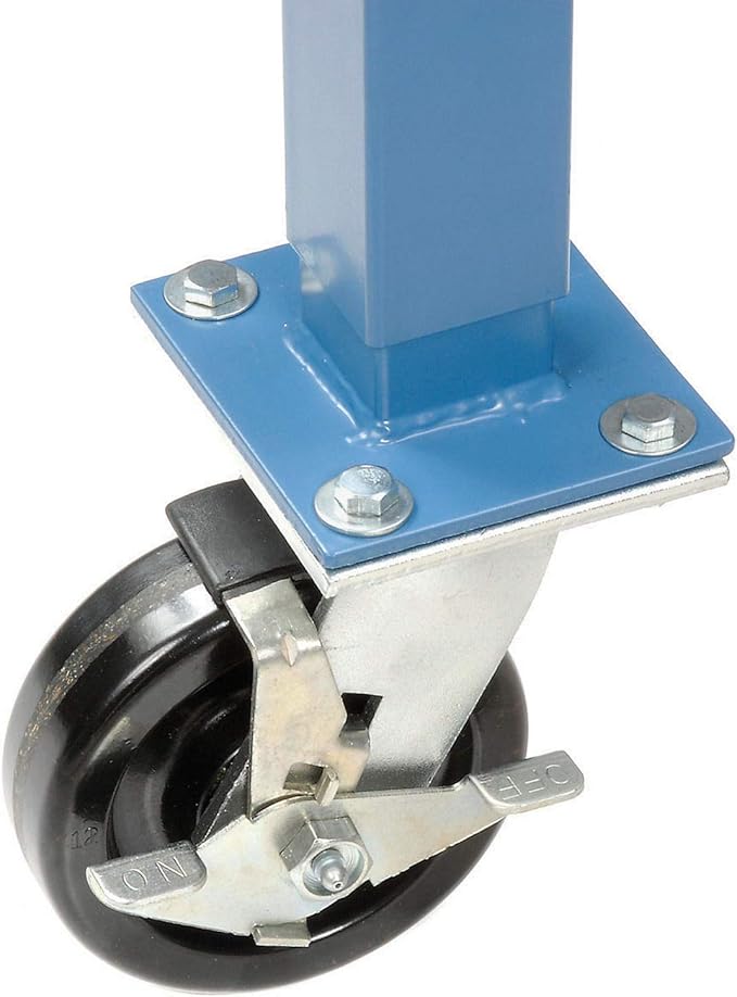 Global Industrial Mobile Lab Workbench, Plastic Laminate Square Edge, 60" W x 30" D, Blue