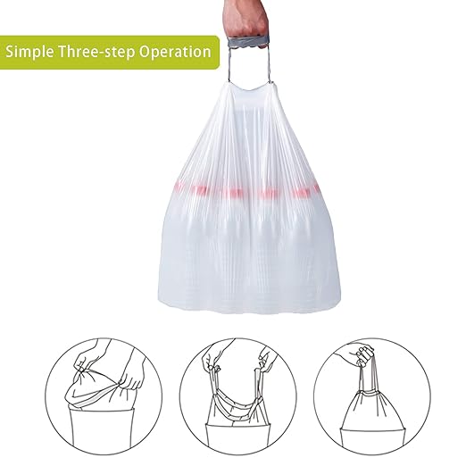 Portable Trash Bag Holder Collapsible Trash can with 25 PCS Drawstring Trash Bags | Expandable Outdoor Waste Bins Camping Accessories for Indoor Outdoor RV Picnic Kitchen Home Use | Black
