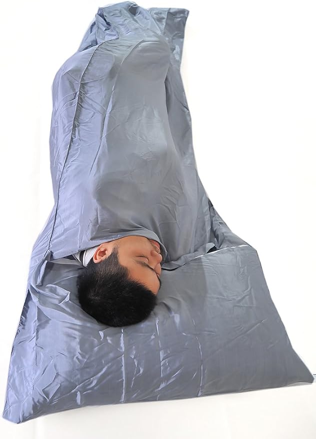 Marycrafts 100% Pure Mulberry Silk Single Sleeping Bag Liner Travel Sheet 83"x33"