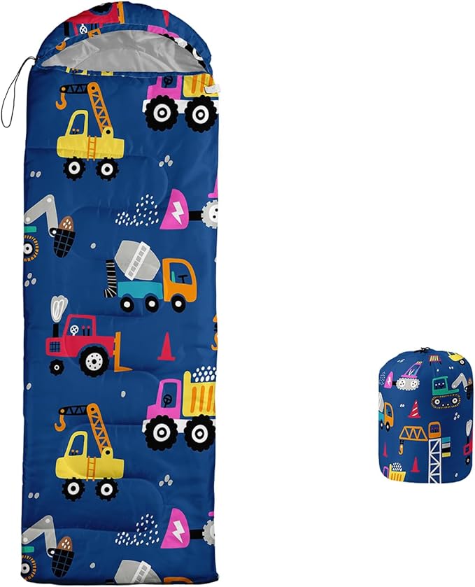 Camping Sleeping Bags Warm & Cool Weather Waterproof Backpacking Sleeping Bag All Seasons Camping, for Adult Kids Boy Girls Camping Gear Equipment, Traveling