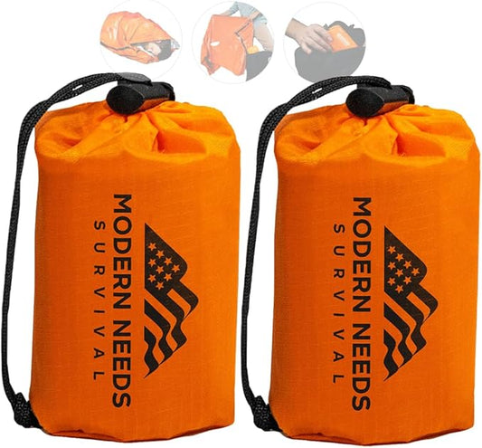 Emergency Sleeping Bag Survival – Thermal Blanket & Bivy Sack | Emergency Bivy & Survival Blanket | Outdoor Sleeping Bag & Hiking Sleeping Bag | Sleeping Bags for Adults