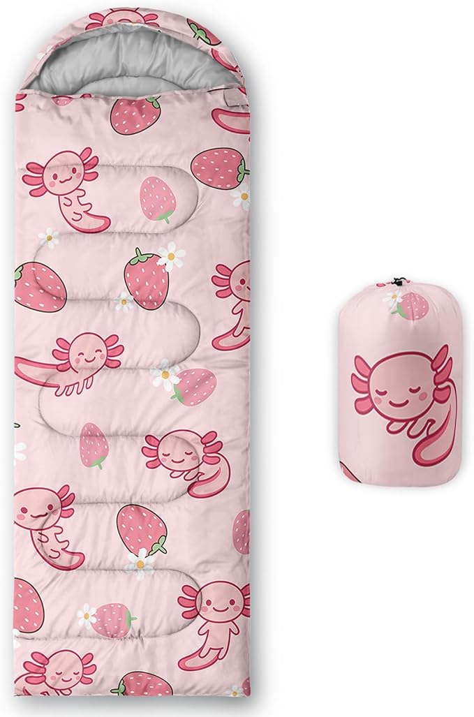 QOOMO Camping Sleeping Bags,3 Season Warm & Cool Weather,Lightweight,Waterproof Sleeping Bags for Adults & Kids,Traveling,and Outdoors,Camping Gear Equipment