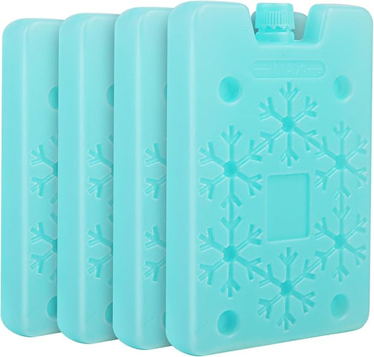 4/8 Pack Ice Packs for Lunch Boxes & Coolers, Slim Reusable Lunchbox Cooler for Women, Quick Freeze Space Saving Freezer Icepack, Long-Lasting Picnic Accessories Small Cold Pack, Travel Essentials