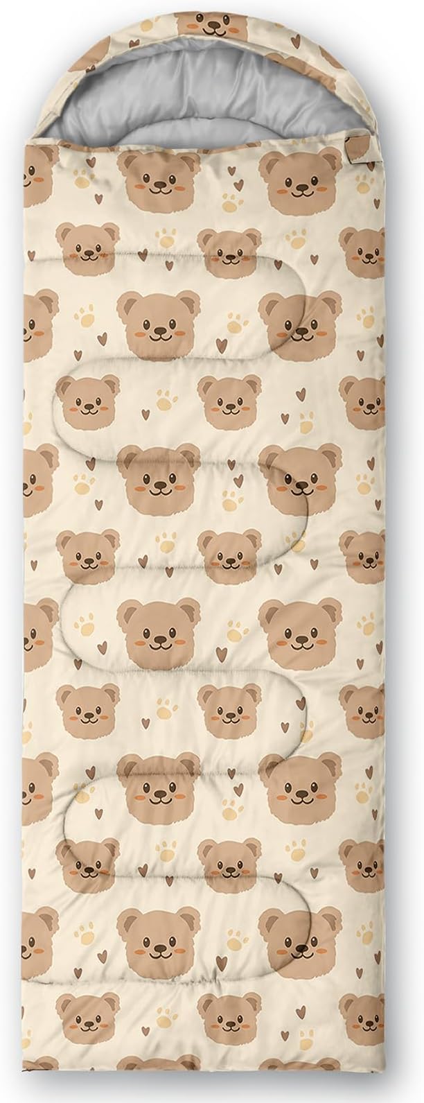 AILONEN Pink Lovely Rabbit Sleeping Bag for Girls Kids Adults,Warm and Cool Weather,Lightweight,Waterproof Backpacking,Cartoon Flowers Printed Bunny Sleeping Bag for Camping