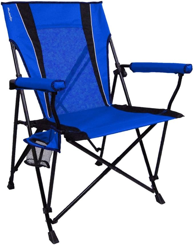Kijaro Enjoy Versatile Folding Sports, Outdoor Chair & Lawn Chair, Dual Lock Feature, Maldives Blue (Hard Arm)