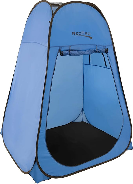 RecPro Portable Pop Up Privacy Tent | Changing Room, Toilet, Shower, Rain Shelter for Camping & Beach | Includes Carry Bag, Ground Cover, and rain Cover