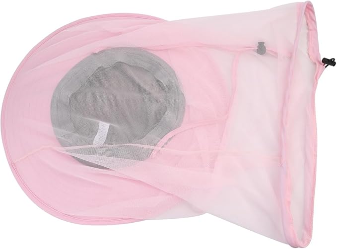 Fishing Hat Sun Protection Hat Mosquito Head Net for Outdoors Bucket Hat with Hidden Net Mesh
