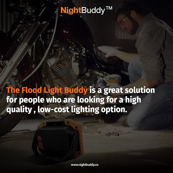 NightBuddy Original LED Headlamp Rechargeable Flashlight Adults Camping Essentials Backpacking Lights 4X Brighter Headband Lamp 5 Light Modes Hiking Gear Must Haves (Headlamp + Floodlight)