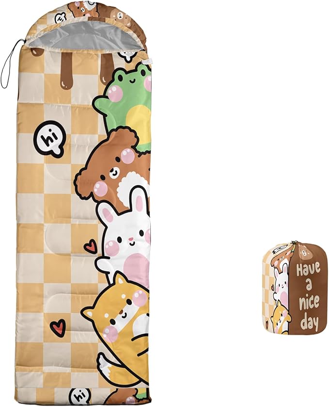 Print sleeping bag,sleeping bags,Outdoor Camping Sleeping Bag，Suitable For Children Boys And Girls Portable,Waterproof,Compact And Lightweight,Great For Outdoor Camping,Backpacking And Hiking