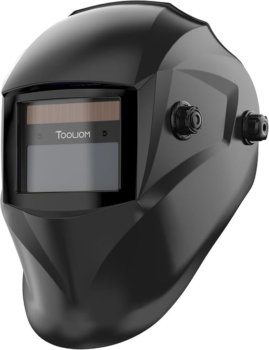 TOOLIOM Welding Helmet Auto Darkening Solar Powered with Adjustable Shade Range 4/9-13 for TIG MIG ARC Welder Hood Welder Mask