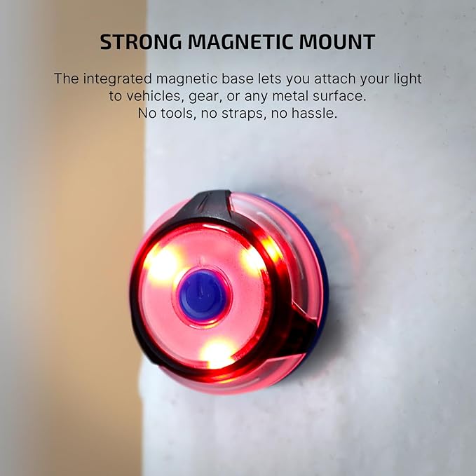 OLIGHT Gober 2 Safety Light, High Visibility Beacon LED with 6 Color Settings and 4 Lighting Modes, USB-C Rechargeable Flashing Warning with Clip for Running, Cycling, Camping, Dog Walking(Blue)