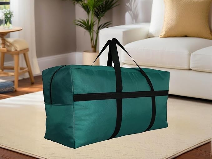 Extra Large Storage Duffle Bag with Zippers and Handles, Big Foldable Duffle Bag for Travel
