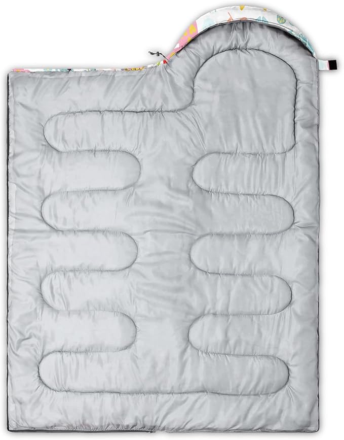 QOOMO Camping Sleeping Bags,3 Season Warm & Cool Weather,Lightweight,Waterproof Sleeping Bags for Adults & Kids,Traveling,and Outdoors,Camping Gear Equipment