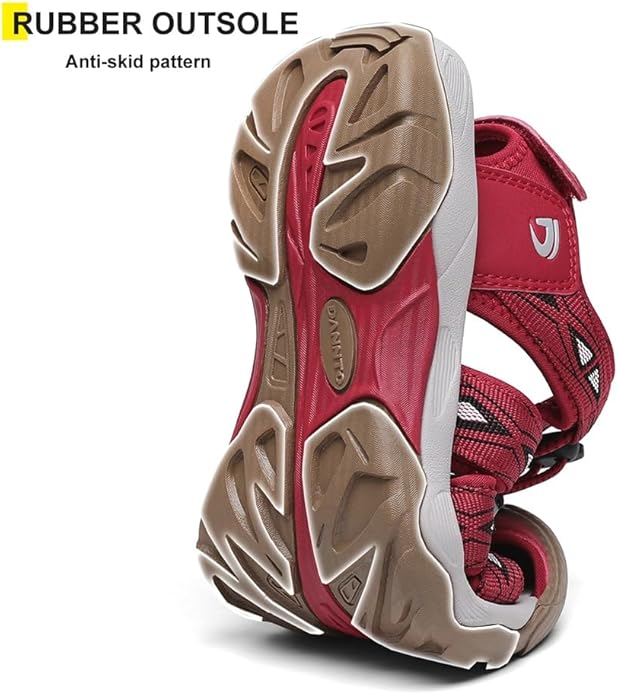 Dannto Women's Sport Hiking Sandals Closed Toe Outdoor Athletic Walking Sandal Lightweight Summer Water Shoes