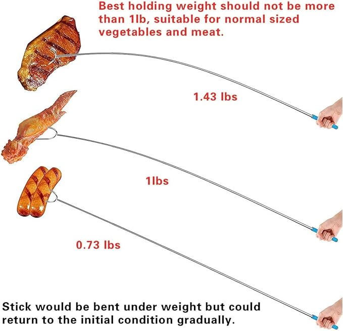 Briout Marshmallow Roasting Sticks 12 Colors Extra Long 45'' Stainless Telescoping Hot Dog Smores Skewers Kids Safe Barbecue Forks for Campfire, Bonfire and Grill(12 Count)