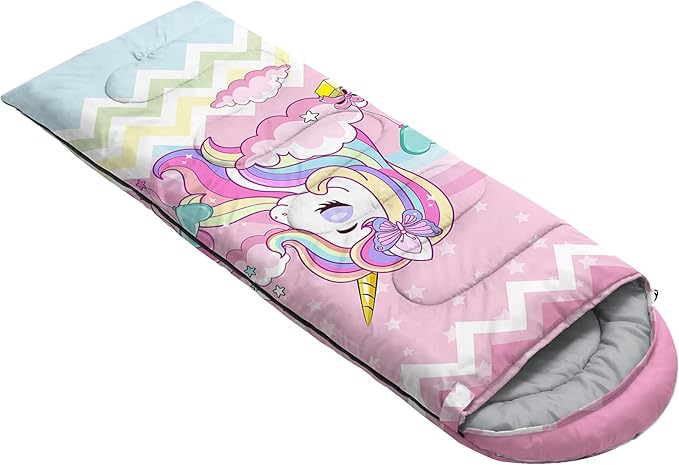 QOOMO Camping Sleeping Bags,3 Season Warm & Cool Weather,Lightweight,Waterproof Sleeping Bags for Adults & Kids,Traveling,and Outdoors,Camping Gear Equipment