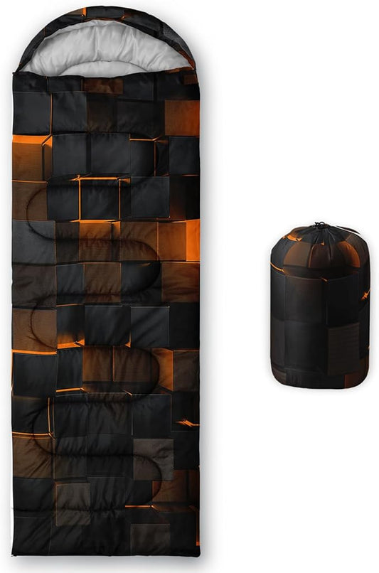 Sleeping Bags for Adults and Kids Backpacking Camping Sleeping Bags for Girls and Boys Lightweight Waterproof Cold/Warm Sleeping Bag for All Season