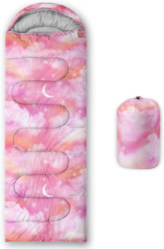 BailiPromise Camping Sleeping Bags,3 Season Warm & Cool Weather,Lightweight,Waterproof Sleeping Bags for Adults & Kids,Traveling,and Outdoors,Camping Gear Equipment