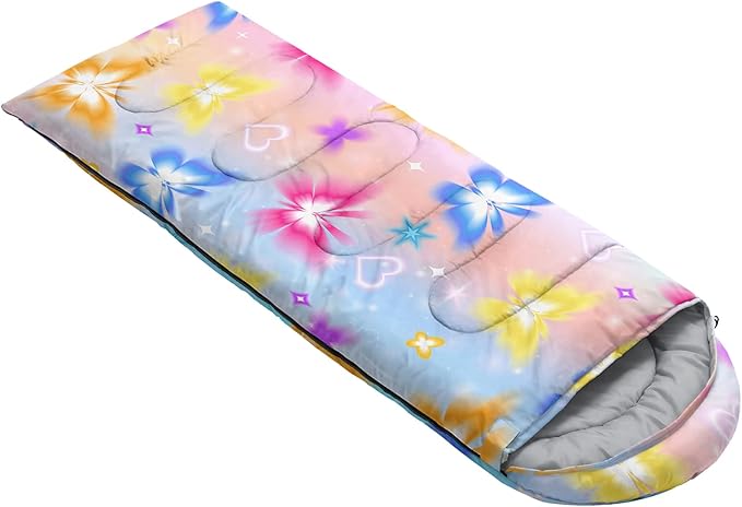 HOSIMA Dear Hunting Pattern Cold Weather Sleeping Bags for Adults,Black Light Weight Sleeping Bags for Kids Adults,WaterProof Sleeping Bags for Outdoors Hiking.