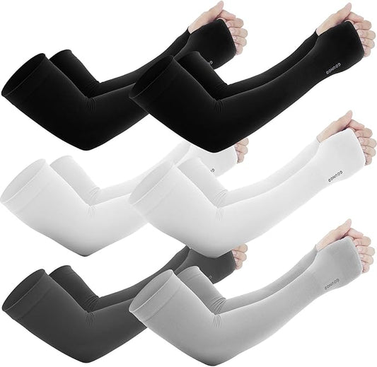 GOUNOD Gardening Sleeves to Cover Arms for Women with Thumb Holes-Sun Protection SPF Cooling Driving UV Blocking