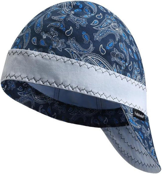 Fullsheild Reversible Welding Cap, Lightweight Cotton Comforts for Safety and Protection, FR 6 Pannel Printed Caps