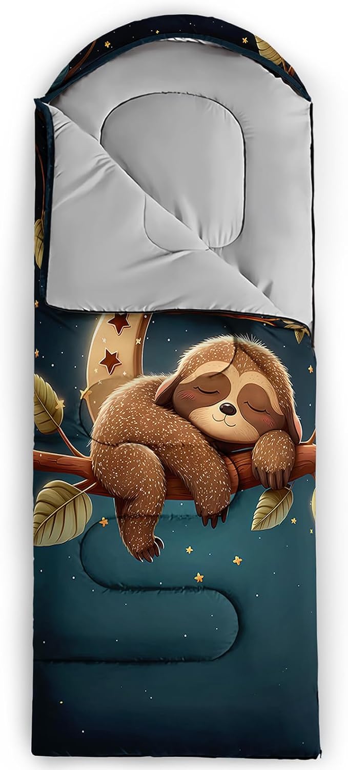 Camping Sleeping Bags Warm & Cool Weather Waterproof Backpacking Sleeping Bag All Seasons Camping, for Adult Kids Boy Girls Camping Gear Equipment, Traveling