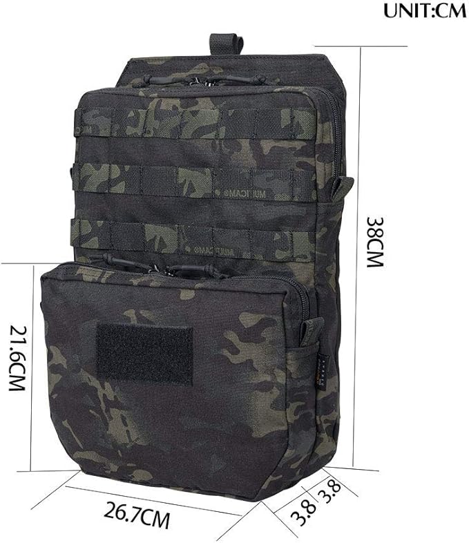 EXCELLENT ELITE SPANKER Tactical MOLLE Hydration Pack for 3L Hydration Water Bladder Molle Vest Accessory