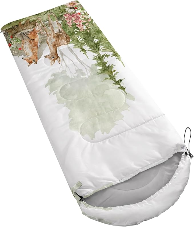 QOOMO Camping Sleeping Bags,3 Season Warm & Cool Weather,Lightweight,Waterproof Sleeping Bags for Adults & Kids,Traveling,and Outdoors,Camping Gear Equipment